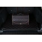 Waterproof Strong Patent Pu Leather Car Trunk Organizer  large trunk organizer for sale