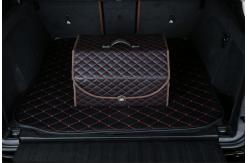 China Waterproof Strong Patent Pu Leather Car Trunk Organizer  large trunk organizer supplier
