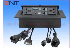 China 220V Square Desktop Pop Up Power Plug Zinc Alloy For Computer Supply supplier