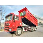 10 Tyres SHACMAN 30t Dump Truck F3000 6x4 380Hp EuroII Red Tipper Diesel Engine for sale