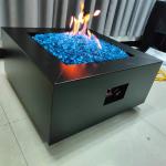 ISO9001 Garden Firepit Table Set 0.8m Rectangular Outdoor Propane Fire Pit