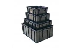 China Small ESD Safe Plastic Boxes 350*265*125mm Anti Static Bin Glossy Lamination supplier