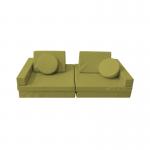 Half Cylinder Triangle Rectangle 10PCS Modural Foam Play Mat Couch Play for sale