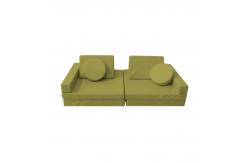 China Half Cylinder Triangle Rectangle 10PCS Modural Foam Play Mat Couch Play supplier