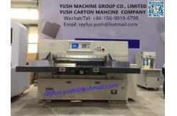 China High Precision Paper Roll To Sheet Cutting Machine / Heavy Duty Guillotine Paper Cutter supplier