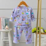 Violet Age 2 Kids Pyjama Set Long Clothes And Trousers Skin Friendly 90cm Height for sale