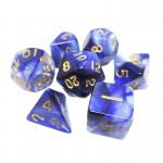 Poly Color Resin Dice Set#Rpg#Dnd#Coc Marble Pattern Preminum and Luxury for sale