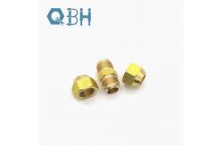 China Brass Nipple Fitting Pipe Connector Screw Pipe Connector supplier
