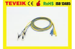 China Customize Flexible Soft EEG Cable With Gold Plated Copper Cup , eeg electrodes supplier
