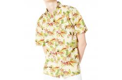 China Tropical Linen Cotton Blend Men'S Shirts Coolness Relaxed Fit Button Up Shirts supplier