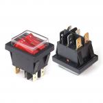 Small 16A T100 Waterproof Rocker Switch 100M Ω Insulation Resistance With Dust Cover