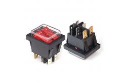 China Small 16A T100 Waterproof Rocker Switch 100M Ω Insulation Resistance With Dust Cover supplier