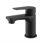 Matte Black Bathroom Sink Faucet Single Lever Polished Hot And Cold Wash Basin Taps for sale