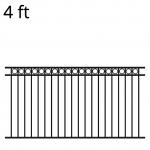 Heavy Duty 8 Ft Wrought Iron Fence Panels Home Garden for sale