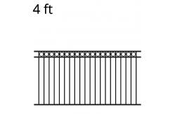 China Heavy Duty 8 Ft Wrought Iron Fence Panels Home Garden supplier