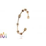 OEM Brass Golf Score Counting Open Cuff Bangle Bracelet for sale
