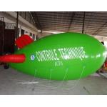 Inflatable advertising blimp / inflatable giant helium airplane / flying green blimp for sale