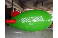 China Inflatable advertising blimp / inflatable giant helium airplane / flying green blimp supplier