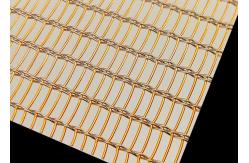 China 2500mm Width Copper Laminated Wire Mesh For Architectural Art Glass Partition supplier