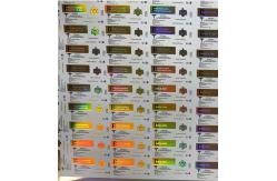 China Deca 250 With Gold Logo  Waterproof Labels Glass Bottle Labels supplier