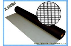 China Black Fiberglass Insect Screen Mesh Netting 18X16 Mesh Count For Windows supplier