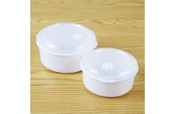 China Round Plastic Lunch Microwave Soup Pot Bowl Crisper With Lid supplier