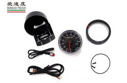 China Aluminum Car Digital Voltmeter 8 - 18 V Display With LED / Buzzer Warning supplier