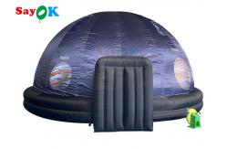 China Customized Printed Inflatable Planetarium Black Projection Dome Tent For Science Display supplier