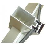 Aluminum Curtain Wall Extruded Profiles with cutting , drilling for sale