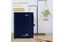China Navy Blue Custom Academic Planner 100GSM Ivory Paper Weekly Design supplier