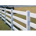 3 Rail Wire Mesh Fencing Eco-Friendly White Vinyl Horse Fence Panel for sale