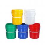 20L Durable PP Recycled Plastic Bucket for Customized Printing Food Grade Chemical Paint for sale