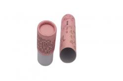 China Handcrafted Kraft Paper Tube For Lip Balm With Ribbon Lid supplier
