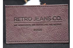 China Debossed PU PVC Custom Leather Labels For Handmade Items supplier
