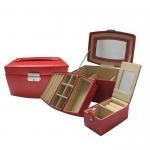 High end and elegant PU leather jewelry box for wholesale from manufacturer for sale