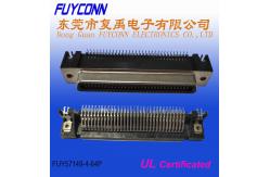 China 64 Pin Centronic Male Right Angle PCB Connector With Boardlock supplier