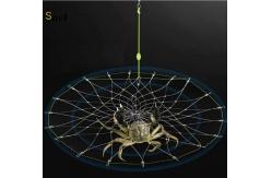 China Customized Crab Net Bait Cage Foldable Crab Catching Cage For Ultimate Catch supplier