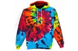 China Cheapest custom new design plain cotton pullover fitness bulk wholesale tie dye hoodie supplier