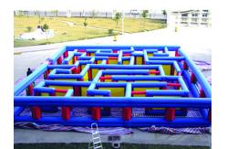 China Outdoor Inflatable Maze Obstacle, Inflatable Maze Crossing Game For Kids supplier