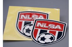 China 1.0mm Custom Heat Transfer Printing Label With 3 Colours Silicone Logo supplier