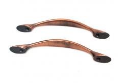 China Bronzed Sandblasting Cabinet Handle Metal Die Casting Luxury Arch Shape supplier