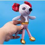 Smooth Feeling Plush Keychain Toys Big Ear Mouse Shape Super Soft Fabric