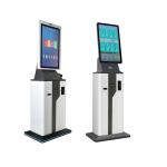 Online Access Airport Check In Kiosk System With Card Reader And Printer for sale