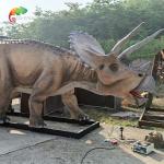 7M Dino Animatronic Realistic Tricratops Large Outdoor Dinosaur with Tail move for sale
