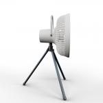 White Portable Camping Tripod Stand Fan With 3/4 Speed Wind Speed for sale