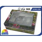 Clear Window Rigid Cuff Box Cosmetic Paper Gift Box Packaging with Blister Tray for sale