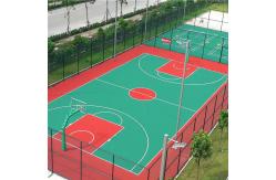 China Non Toxic Silicon PU Flooring System Basketball Surface Impact Resistant supplier