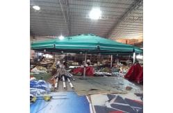 China 4m 5m Double Top Patio Umbrella Large Garden Parasol With Base supplier