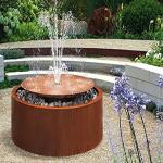 Backyard Corten Steel Waterfall Crafted With Welding Process For Lasting Beauty for sale