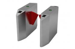 China RFID / Fingerprint / Barcode Reader Flap Barrier Gate For Entrance System supplier